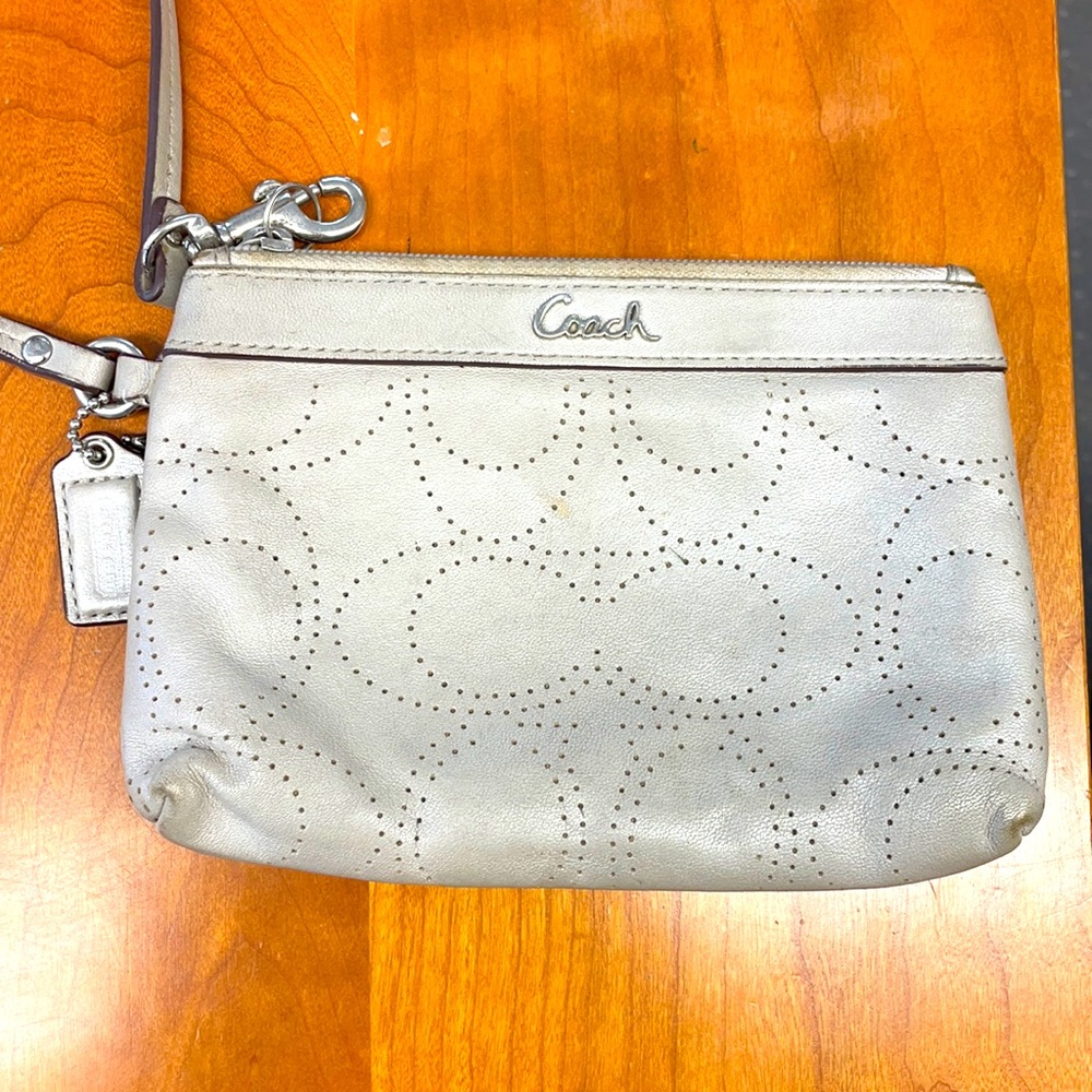 Coach Leather Wristlet